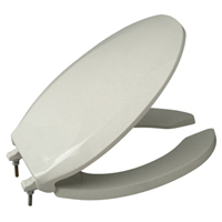 Z5957SS-EL Open front with cover, extra heavy duty toilet seat