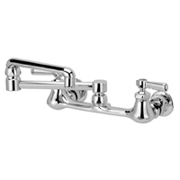 Z842K1-XL-15F - AquaSpec® wall-mount sink faucet with 13" double-jointed spout and lever handles (lead free)