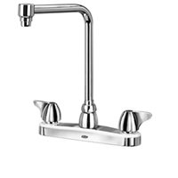 Z871S3-XL - AquaSpec® kitchen sink faucet with 8" bent riser spout and dome lever handles