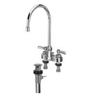 Z812C1-XL-P - AquaSpec® centerset 8" gooseneck faucet with lever handles and pop-up drain