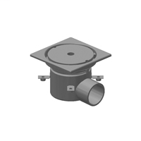 Z1820-8S 8" x 8" Side Outlet Industrial Floor Drain