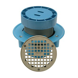FR05NIP3SRC - 5" Round Nickel Bronze Floor Drain with Rough-In Cover