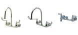 Z842D1-LSI-2XT - AquaSpec® clinical service sink faucet with lever handles, bottom brace and 3/4" hose end