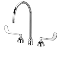 Z831C6-XL - AquaSpec® widespread faucet with 8" gooseneck and 6" wrist blade handles
