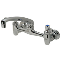 Z843G1-XL - AquaSpec® wall-mount sink faucet with 8" cast spout and lever handles (lead free)