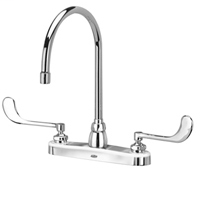 Z871C6-XL - AquaSpec® kitchen sink faucet with 8" gooseneck and 6" wrist blade handles