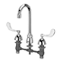 Z831A4-XL - AquaSpec® widespread faucet with 3-1/2" gooseneck and 4" wrist blade handles