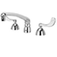 Z831G4-XL - AquaSpec® widespread faucet with 8" cast spout and 4" wrist blade handles