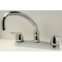 Z871J3-XL - AquaSpec® kitchen sink faucet with 9-1/2" tubular spout and dome lever handles