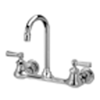 Z842A1-XL -AquaSpec® wall-mount sink faucet with 3-1/2" gooseneck and lever handles (lead free)