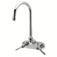 Z812B1-XL-TWM - AquaSpec® wall-mounted centerset 5-3/8" gooseneck faucet with lever handles