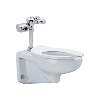 Z5615.444 1.1 gpf HET AV Battery Operated Sensor Diaphragm Wall Hung Toilet System