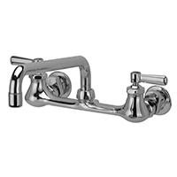 Z842H1 - AquaSpec® wall-mount sink faucet with 12" tubular spout and lever handles