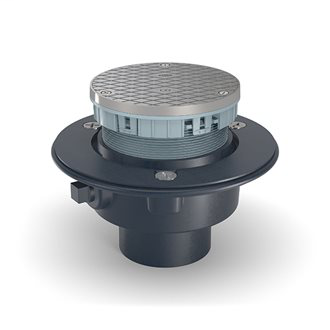 CO1-NH4 - Adjustable Finished Area Cleanout with 4" No-Hub Outlet