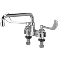 Z812H6-XL - AquaSpec® centerset 12" tubular spout with 6" wrist blade handles