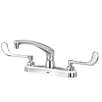 Z871G6-XL - AquaSpec® kitchen sink faucet with 8" cast spout and 6" wrist blade handles