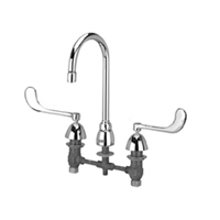 Z831B6-XL - AquaSpec® widespread faucet with 5-3/8" gooseneck and 6" wrist blade handles