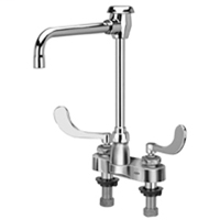 Z812U4-XL - AquaSpec® centerset 6" hi-rise vacuum breaker spout with 4" wrist blade handles