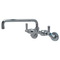 Z841H1 - AquaSpec® wall-mount service sink faucet with 12" tubular spout and lever handles