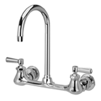 Z842B1-XL - AquaSpec® wall-mount sink faucet with 5-3/8" gooseneck and lever handles (lead free)