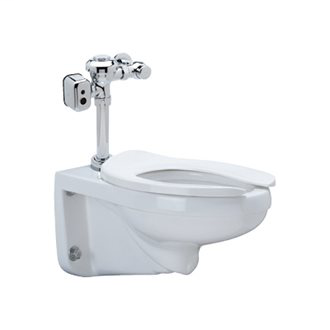 Z5615.446 1.1 gpf HET AV Hardwired Exposed Automatic Integral Sensor Diaphragm Wall Hung Toilet System